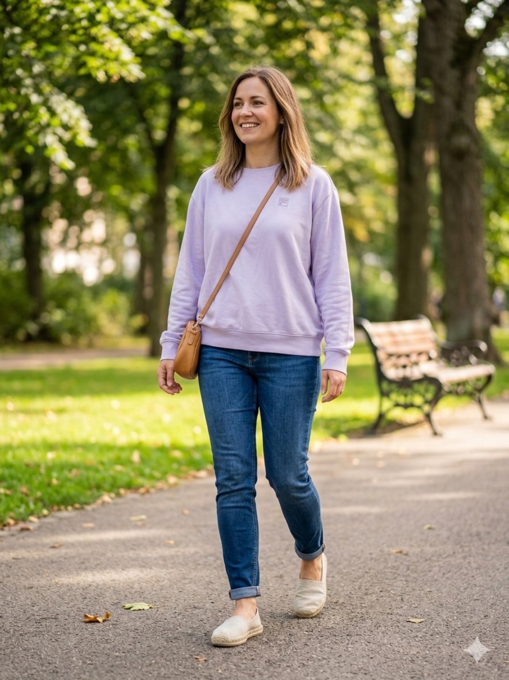 Fila Lilac Crewneck Sweatshirt for Women